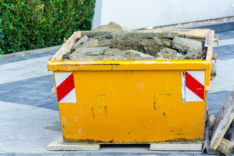 Abfälle in einem Container